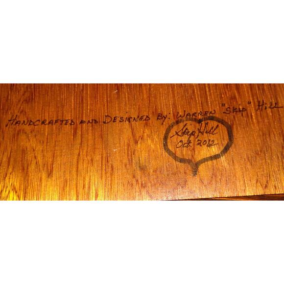 CREEPY CLOWN Colorful Art Picture Inlaid Wood JOKER JESTER Plaque 15x12 Signed - Picture 12 of 16